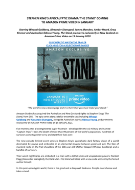 Stephen King's Apocalyptic Drama 'The Stand'