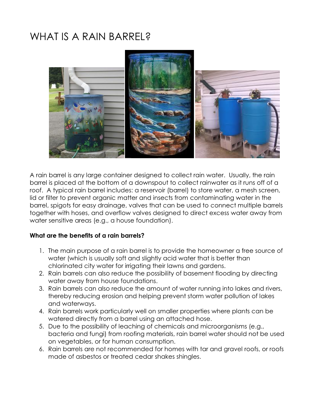 What Is a Rain Barrel?