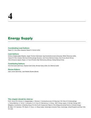 Energy Supply