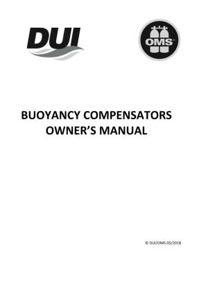 Buoyancy Compensators Owner's Manual