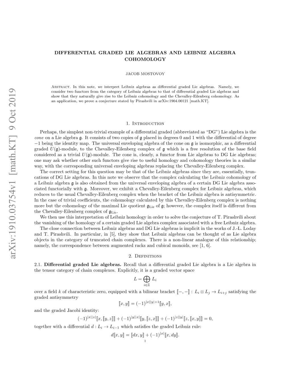 Differential Graded Lie Algebras and Leibniz Algebra Cohomology