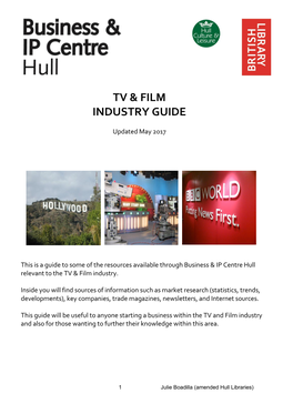 Tv & Film Industry Guide