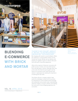 Blending E-Commerce with Brick and Mortar