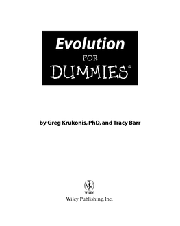 Evolution for Dummies‰
