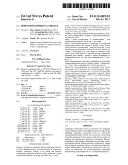 (12) United States Patent (10) Patent No.: US 8,114,869 B2 Tesconi Et Al