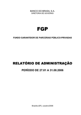 &FGP Relatórioadministração Final