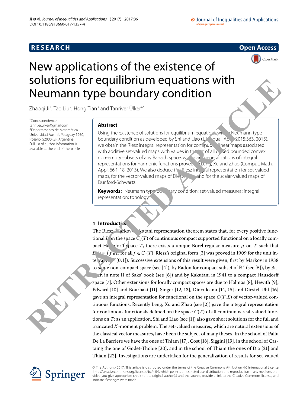 New Applications of the Existence of Solutions for Equilibrium Equations with Neumann Type Boundary Condition