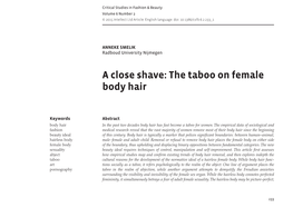 A Close Shave: the Taboo on Female Body Hair