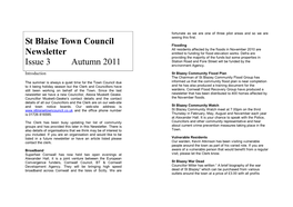 St Blaise Town Council Newsletter Issue 3 Autumn 2011
