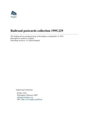 Railroad Postcards Collection 1995.229