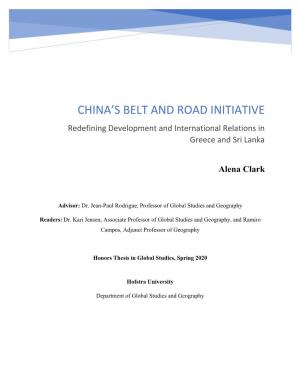 China's Belt and Road Initiative: Redefining Development and International Relations in Greece and Sri Lanka
