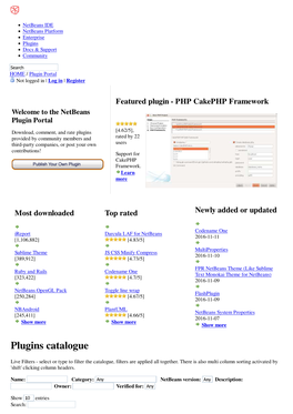 Netbeans Plugin Portal, Netbeans IDE Plugins Repository