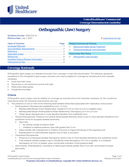 Orthognathic (Jaw) Surgery