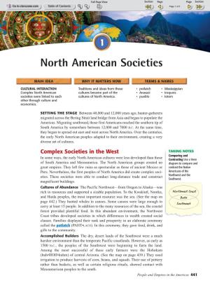 North American Societies
