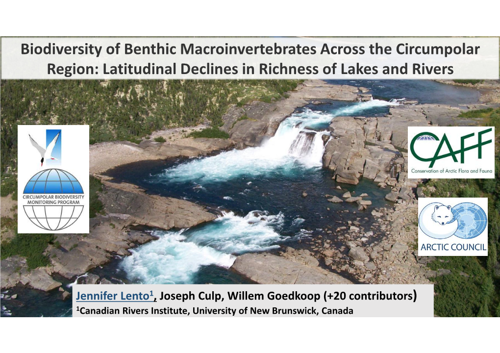 Biodiversity of Benthic Macroinvertebrates Across the Circumpolar Region: Latitudinal Declines in Richness of Lakes and Rivers