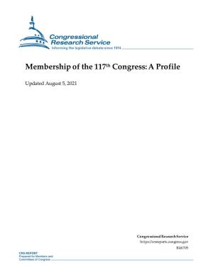Membership of the 117Th Congress: a Profile