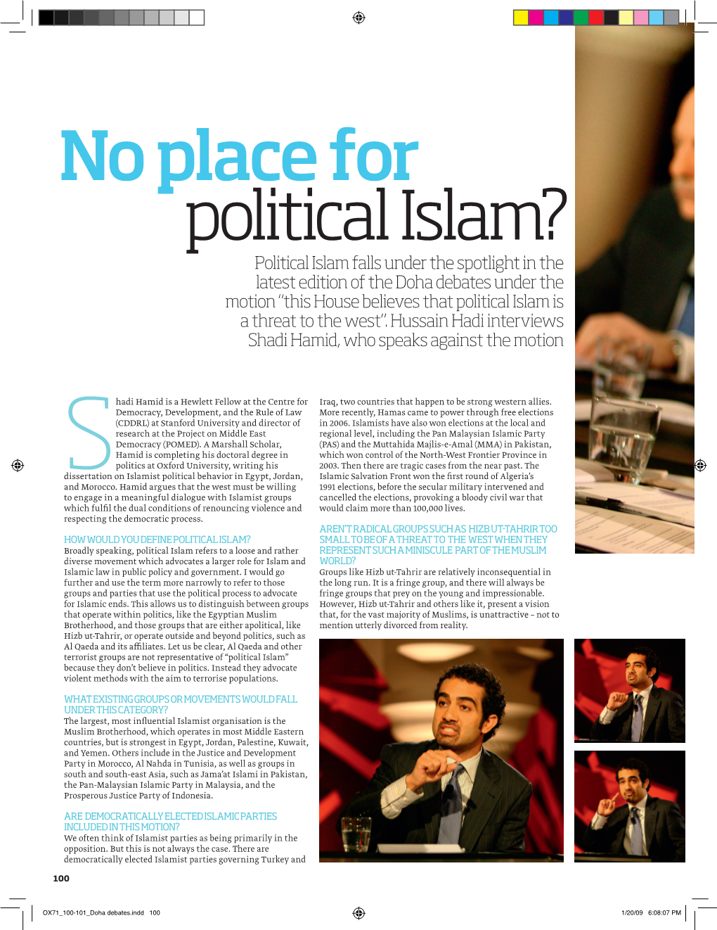 No Place for Political Islam?