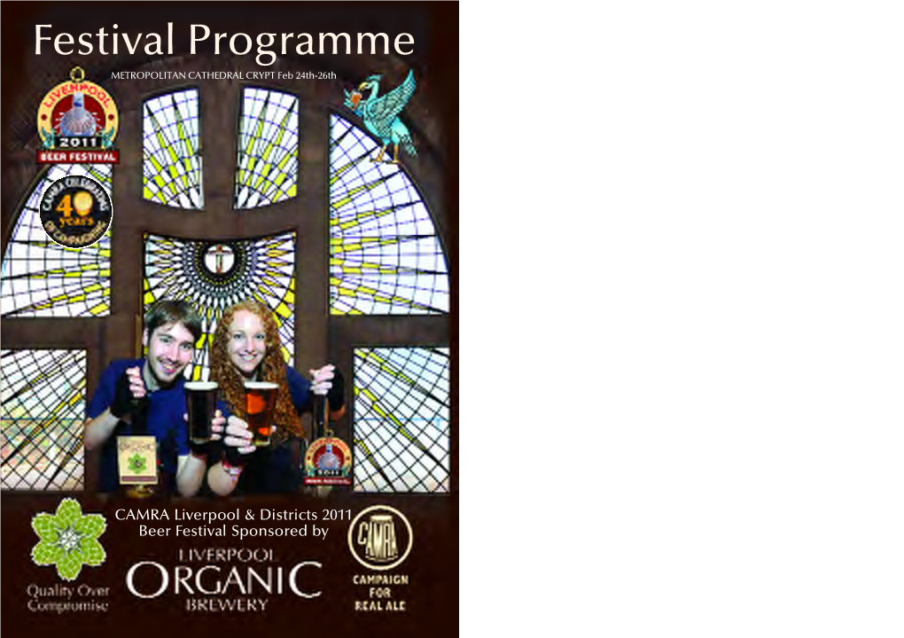 Festival Programme METROPOLITAN CATHEDRAL CRYPT Feb 24Th-26Th