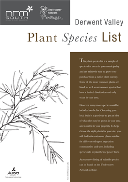 Plant Species List