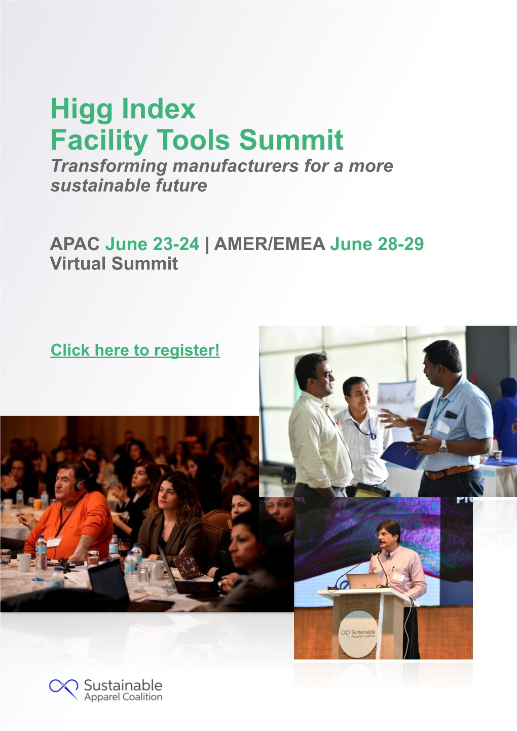 Higg Index Facility Tools Summit Transforming Manufacturers for a More Sustainable Future