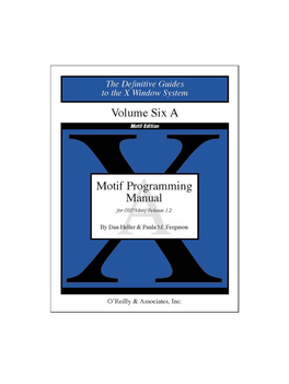 Motif Programming Manual 1 Preface