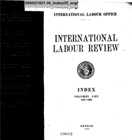 1921-1934, Index