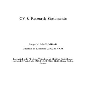 CV & Research Statements