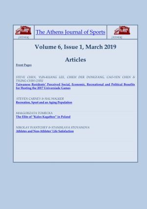 Volume 6, Issue 1, March 2019 Articles