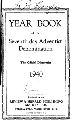 Seventh-Day Adventist Denomination