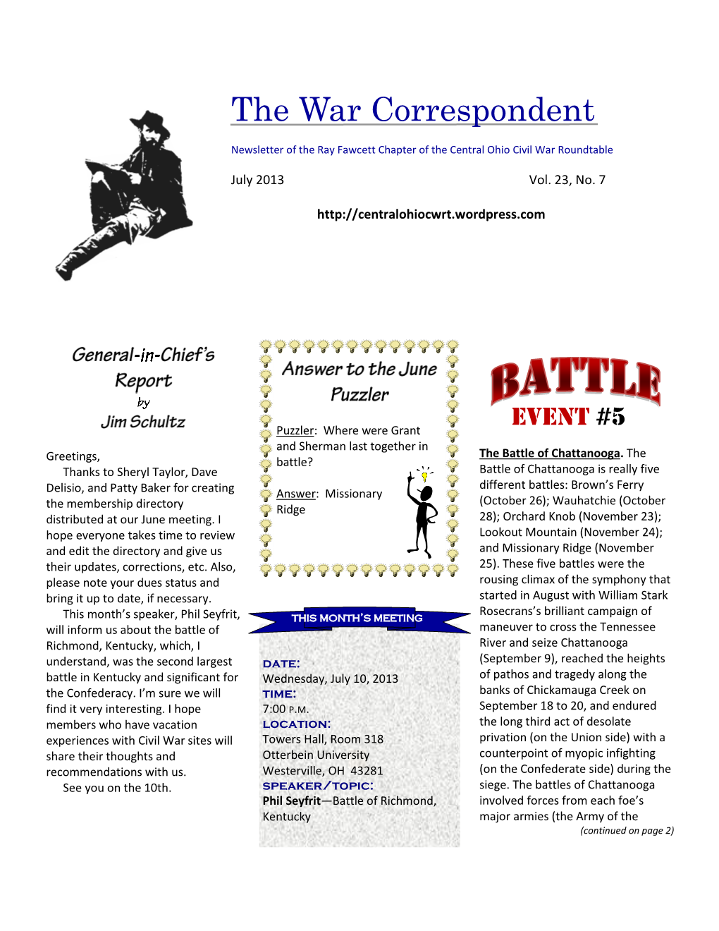 The War Correspondent