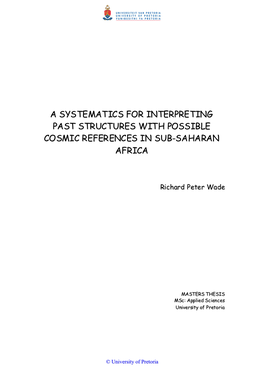 A Systematics for Interpreting Past Structures with Possible Cosmic References in Sub-Saharan Africa