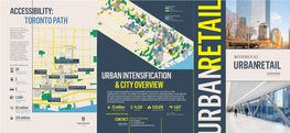 Toronto Path Urban Intensification & City Overview