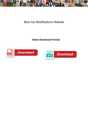 Best Car Modifications Website