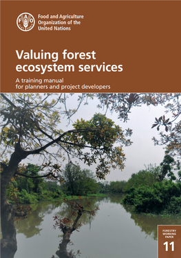 Valuing Forest Ecosystem Services a Training Manual for Planners and Project Developers