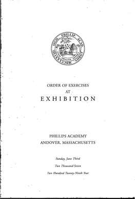 Order of Exercises
