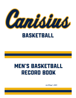 Men's Basketball Record Book Basketball