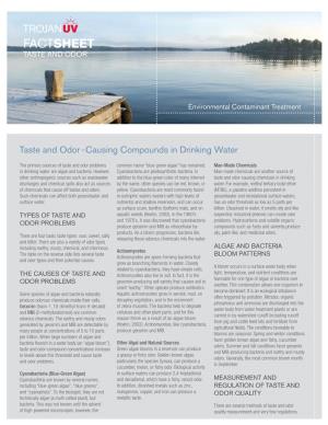 Taste and Odor-Causing Compounds in Drinking Water Fact Sheet