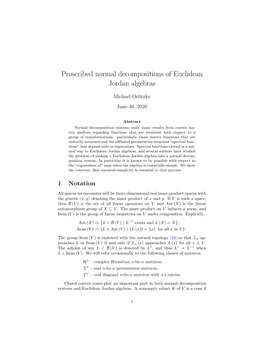 Proscribed Normal Decompositions of Euclidean Jordan Algebras