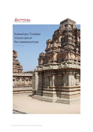 Karnataka Tourism Vision Group 2014 Report