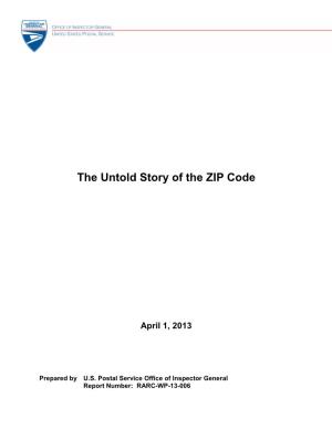 The Untold Story of the ZIP Code