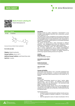 Biotin Protein Labeling Kit Protein Biotinylation Kit