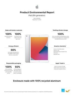 Ipad (8Th Generation) Product Environmental Report Source Materials