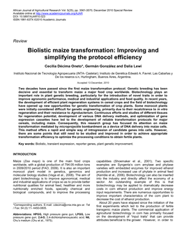 Low Pressure Gene Gun Devices Give Similar Transformation Efficiencies In