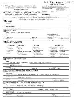NOMINATION FORM - - - for NPS USE ONLY I - ENTRY NUMBER DATE (Continuation Sheet) $1, I Tern 7, P 1 I