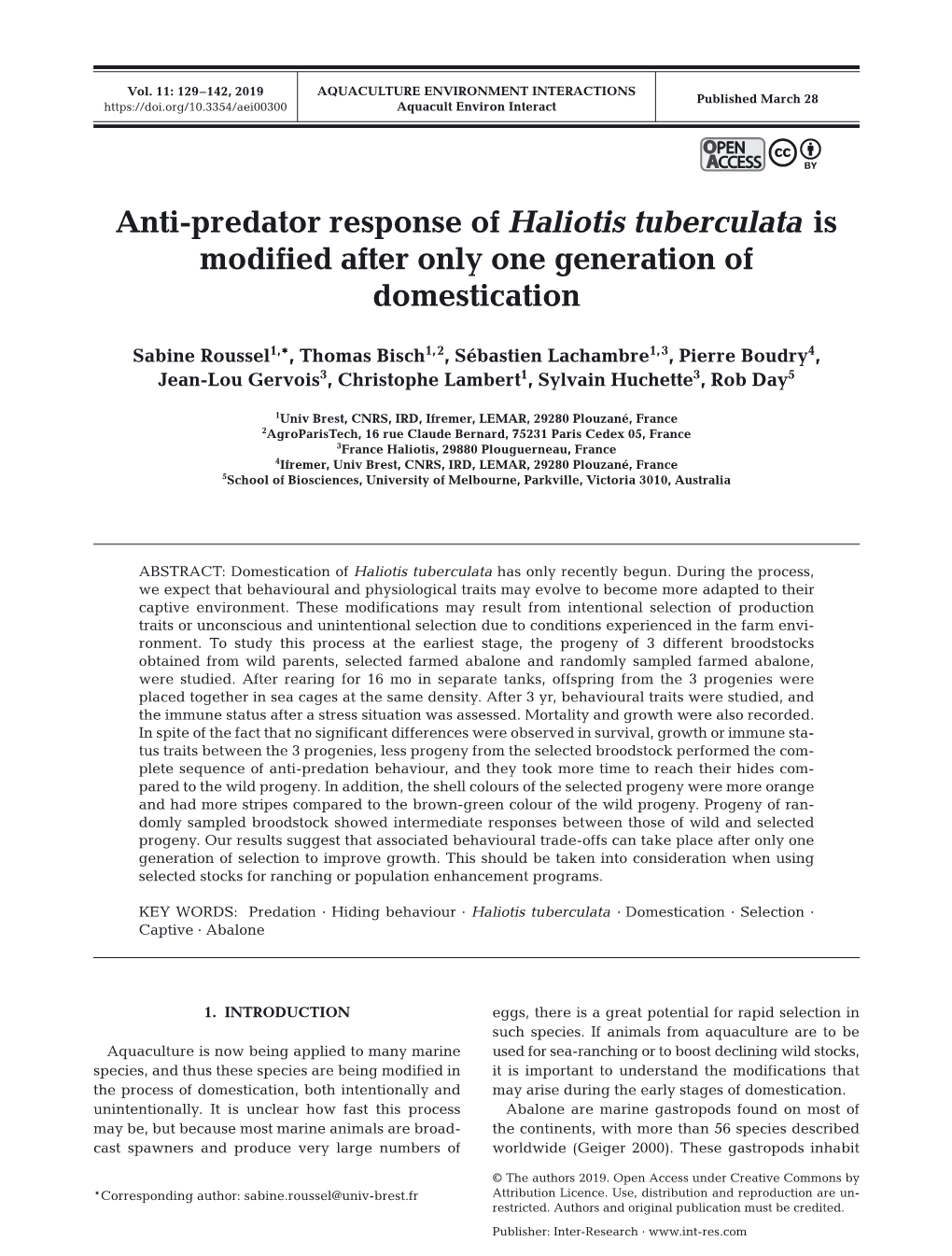 Aquaculture Environment Interactions 11:129