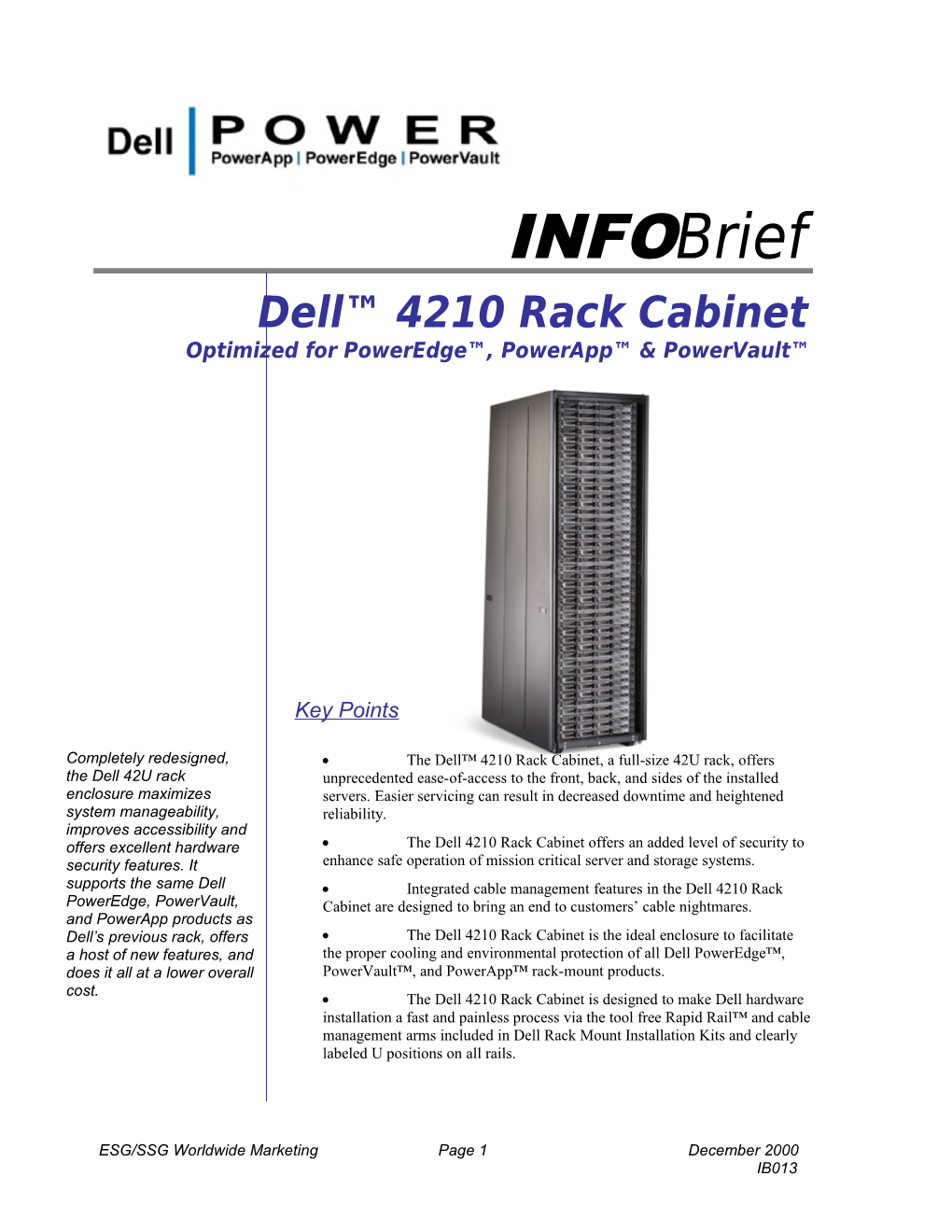 4210 Rack Cabinet Infobrief