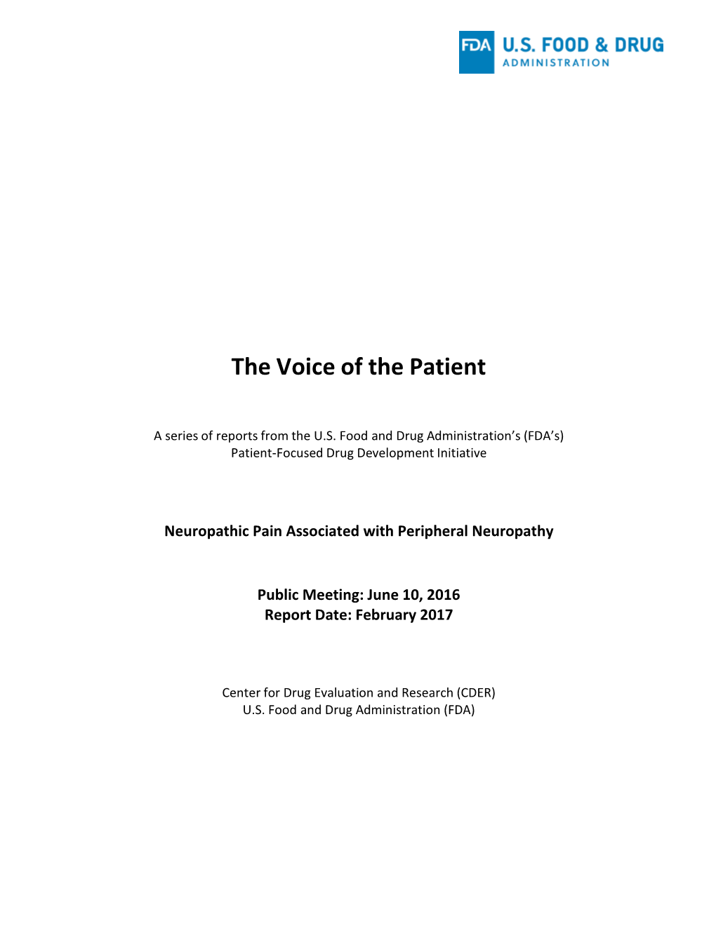 The Voice of the Patient: Neuropathic Pain Associated with Peripheral