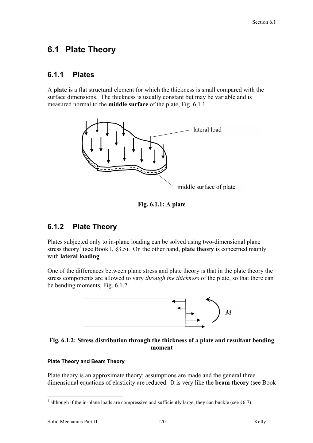 6.1 Plate Theory
