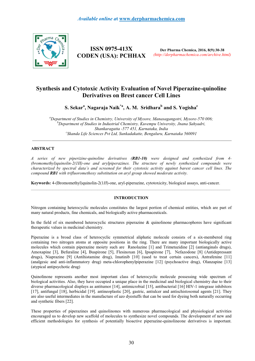 PCHHAX Synthesis and Cytotoxic Activity