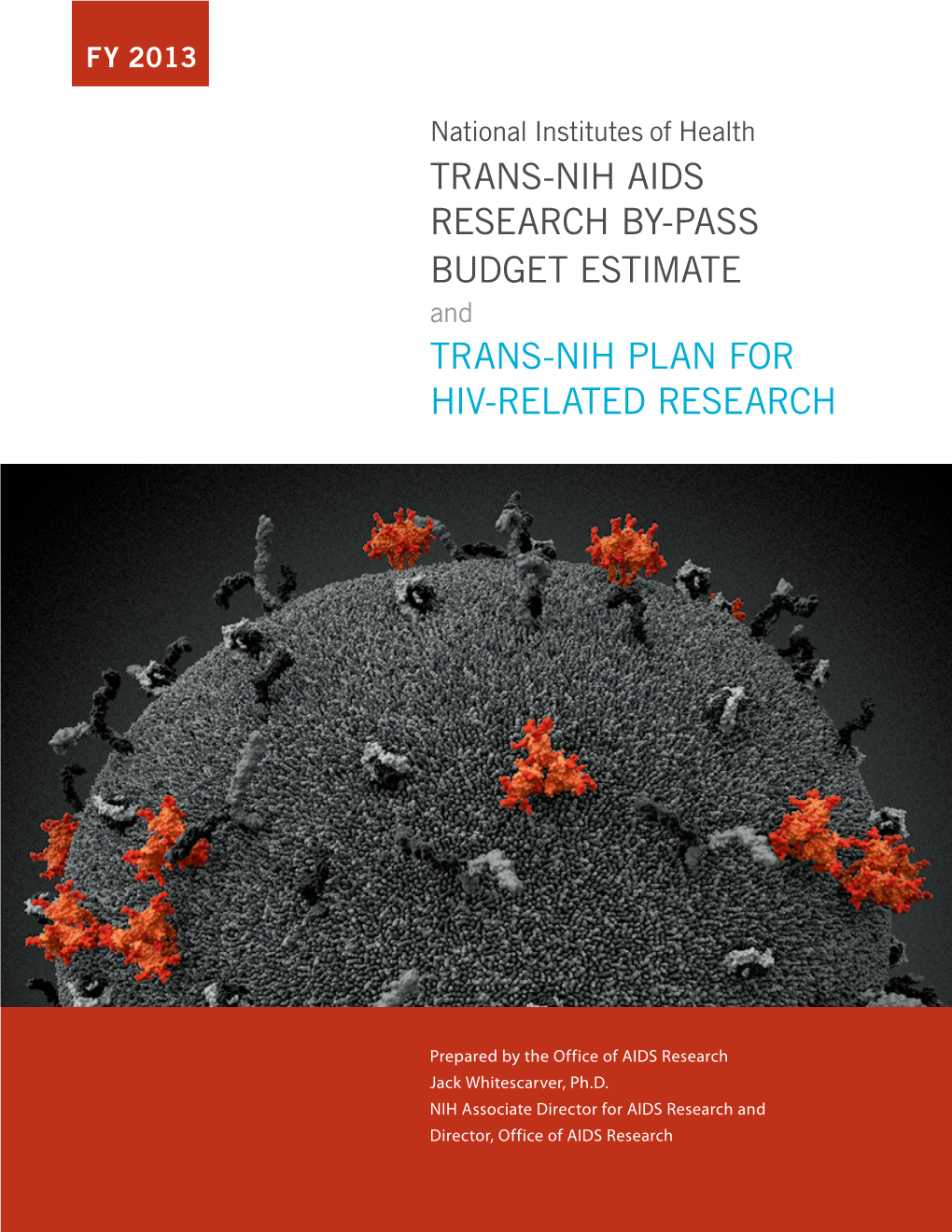 FY 2013 Trans-NIH AIDS Research By-Pass Budget Estimate and Trans